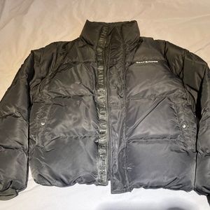 Daily Paper black puffer coat in large